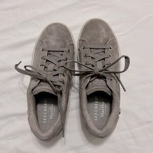 Martha Stewart Skeckers  gray suede. Size 6.5. Platform. Worn one time.